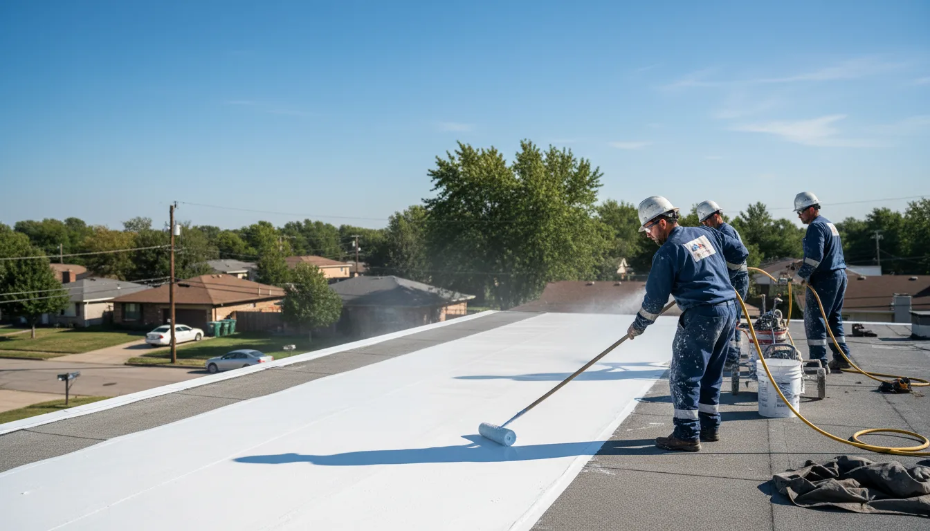 Commercial roof coating in West Frankfort, IL near me